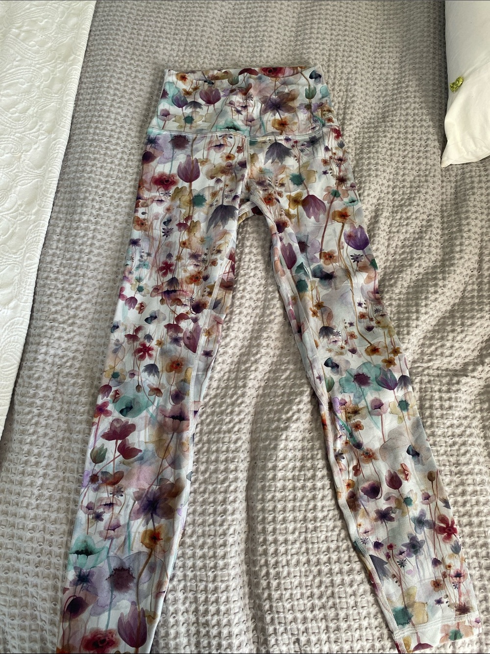 lululemon athletica Watercolor Floral Leggings - Pastel Multi